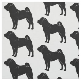 Tela Shar Pei en silueta