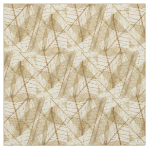 Tela Sheer Cream Beige Lace Leaves