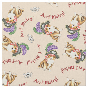 Tela Sheltie Pirate Fabric