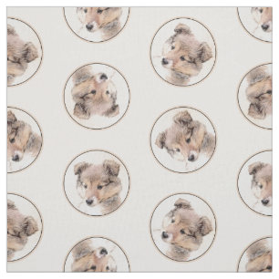 Tela Shetland Sheepdog Puppy Pintura Sheltie Perro Arte