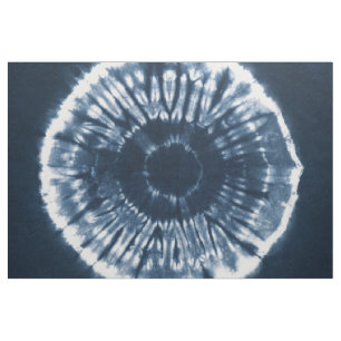 Tela Shibori mano-teñido moderno de los azules añiles