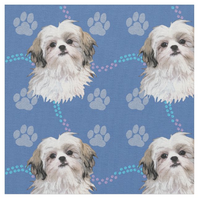 Tela Shih Tzu artístico 4 (De cerca)