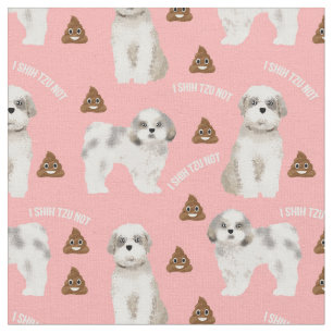 Tela shih tzu no rosa