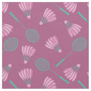 Tela Shuttlecocks con raquetas de bádminton