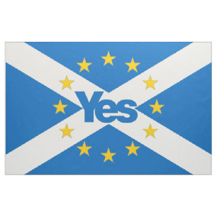 Tela Sí a la bandera independiente de Escocia del
