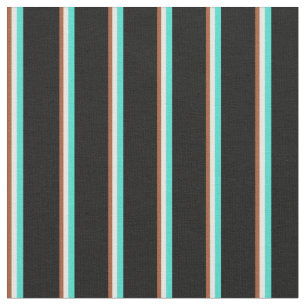 Tela Siena, Mint Cream, Turquesa y Negro
