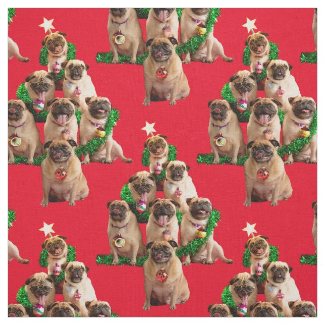 Tela Siete pugs-a-Posing (Retal)