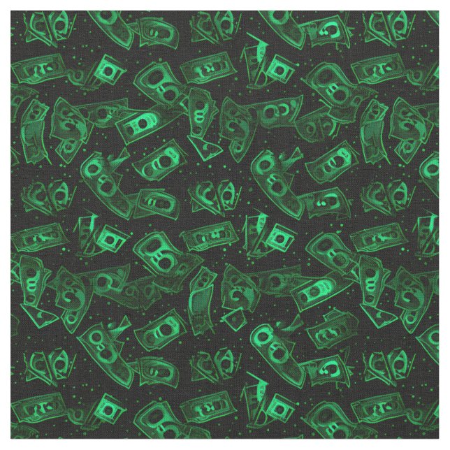 Tela signo de dólar de flujo de efectivo (De cerca)