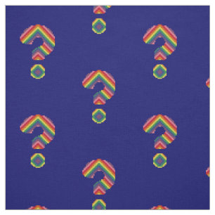 Tela Signo de interrogación del arco iris