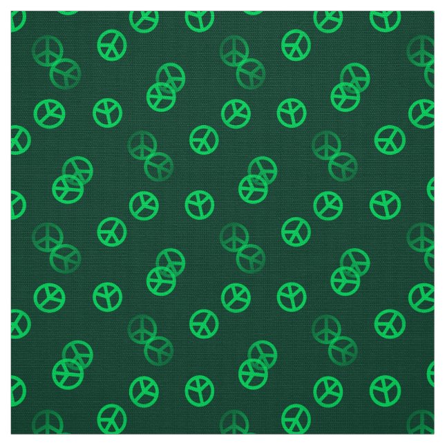 Tela Signo de la paz verde (Retal)