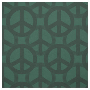 Tela Signo de la paz verde oscuro