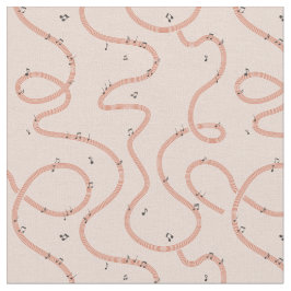 Tela Signo de notas musicales adicional rosa