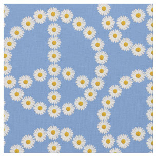 Tela signo de paz daisies daisy boho