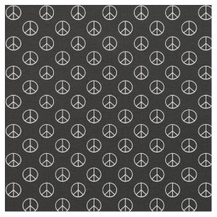 Tela Signo de Paz en Blanco y Negro