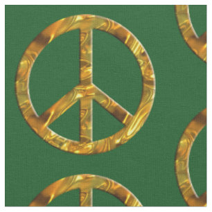 Tela Signo de paz oro + tu fondo
