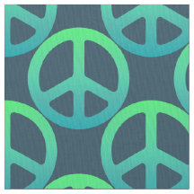 Signo de paz verde azul