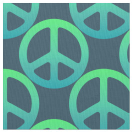 Tela Signo de paz verde azul