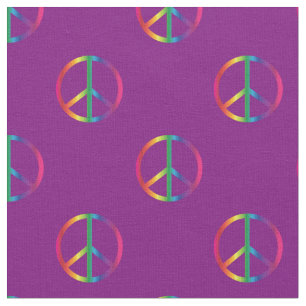 Tela Signos de Paz Arcoíris Morado