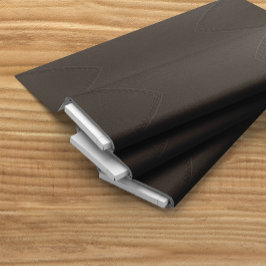 Tela Silencio de piel de imitación marrón