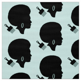 TELA SILHOUETTE AFRO HAIR CON MOTIF AFRO PICK