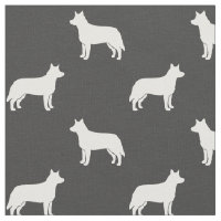 Silhouettes de perro de ganado australiano blanco 