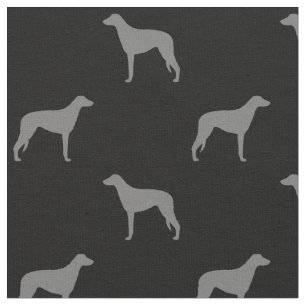 Tela Silhouettes escocés de fondo gris y negro