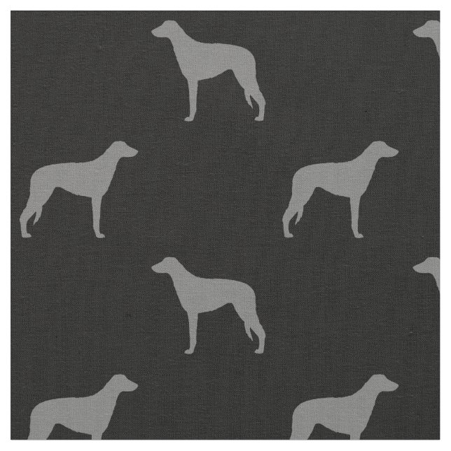 Tela Silhouettes escocés de fondo gris y negro (De cerca)