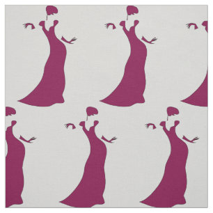 Tela Sillouette elegante de la señora