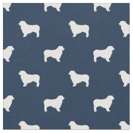 Tela Silueta azul marina de perro pastor australiano