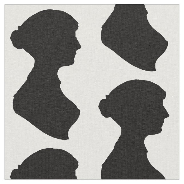 Tela Silueta de Jane Austen (De cerca)
