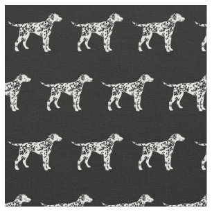 Tela Silueta de perro dálmata mascota