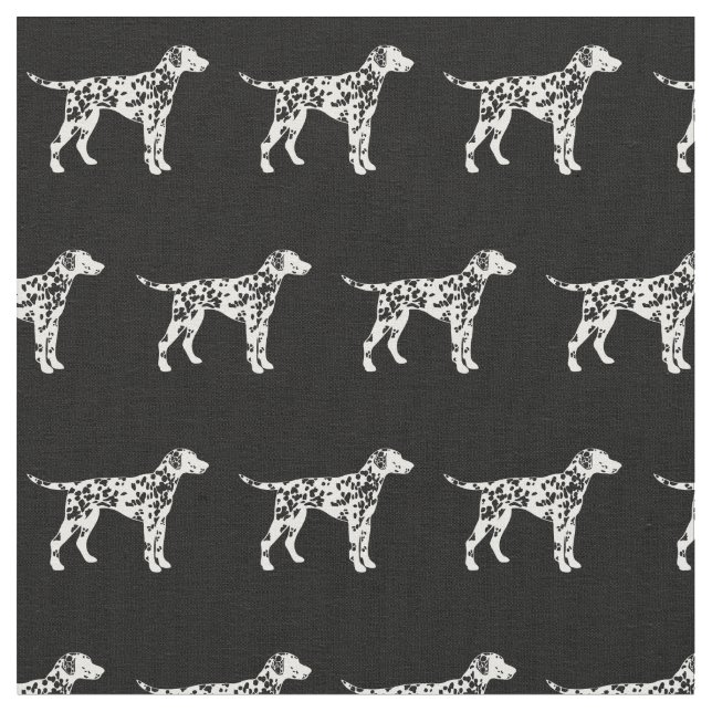Tela Silueta de perro dálmata mascota (De cerca)