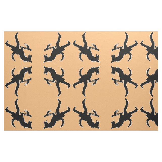 Tela Silueta de perro pastor ("Cuarto gordo" (fat quarter))
