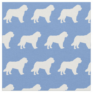 Tela Silueta de perro San Bernardo Light Blue
