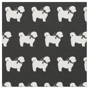 Tela Silueta de perro Shih Tzu mascota