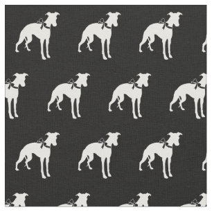 Tela Silueta de perro Whippet Mascota