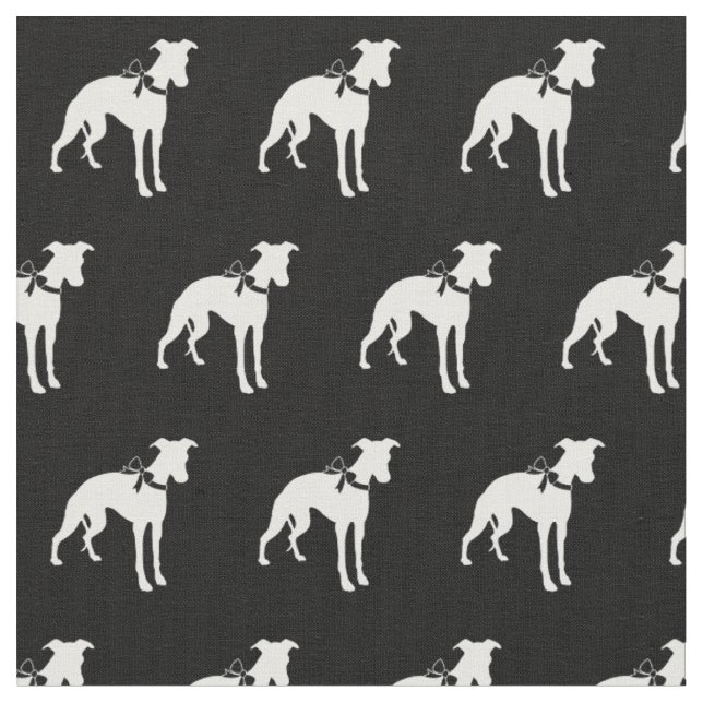 Tela Silueta de perro Whippet Mascota (De cerca)