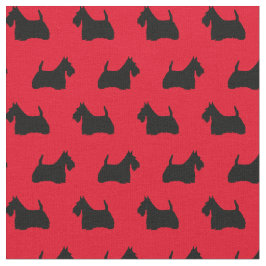 Tela Silueta de Terrier del escocés