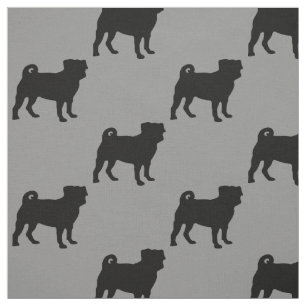 Tela Silueta negra del barro amasado - diseño simple