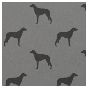 Tela Siluetas de perro de perro de Deerhound de Escocia
