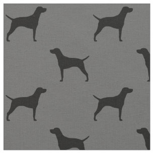 Tela Siluetas de perro de Vizsla