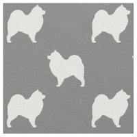 Siluetas de perro musicadas Patrón gris y blanco