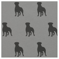 Siluetas de perro Rottweiler grises y negras