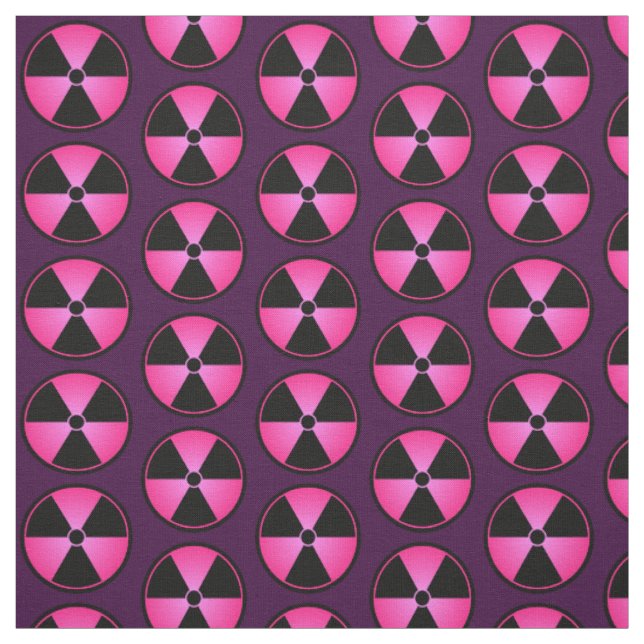 Tela Símbolo de radiación rosa (Retal)