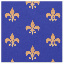 Tela Símbolo Fleur de lis - lirio real heráldico | Azul