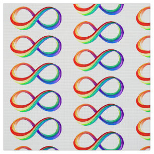 Tela Símbolo infinito arcoiris en capas