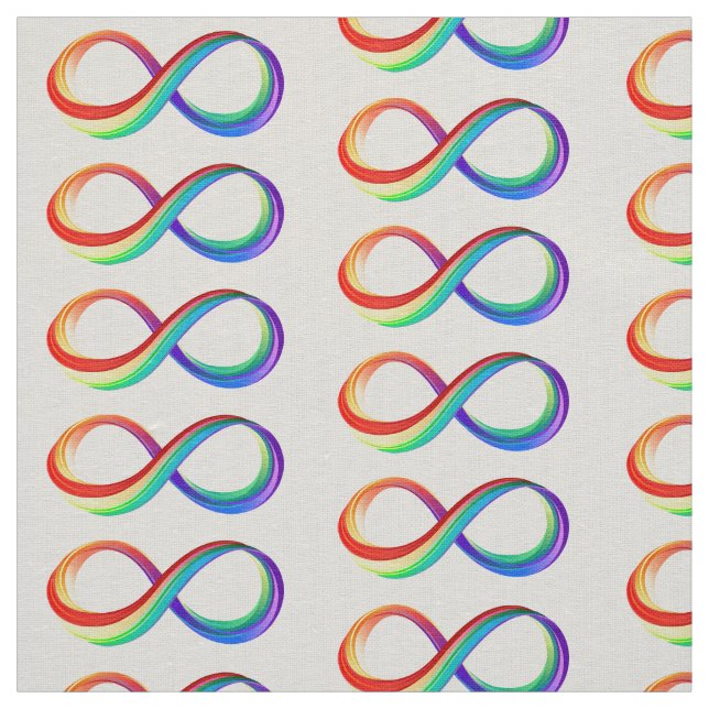 Tela Símbolo infinito arcoiris en capas (Retal)