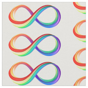 Tela Símbolo infinito arcoiris en capas