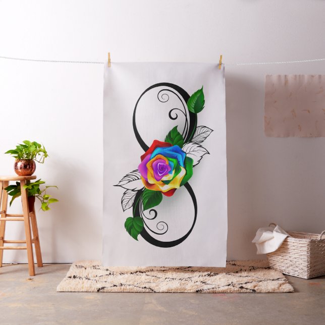 Tela Símbolo infinito con Rosa arcoiris (In Situ)