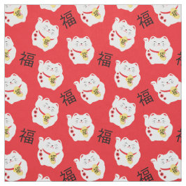 Tela Símbolo japonés chino de gato suertudo de Maneki N